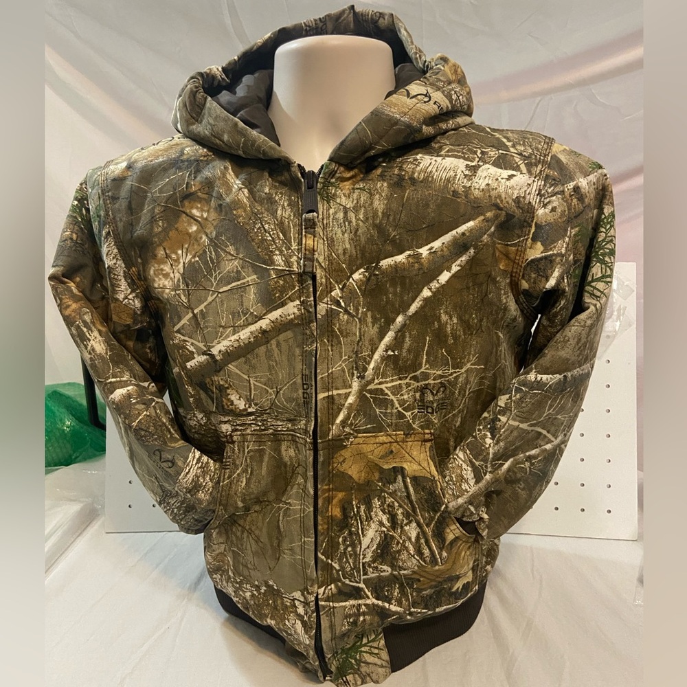 Blue Mountain Camo Hooded Zip Coat